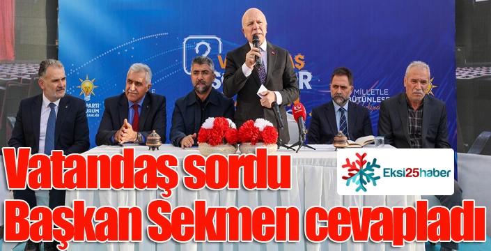 Vatandaş sordu, Başkan cevapladı