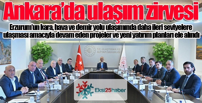 Ankara'da ulaşım zirvesi...