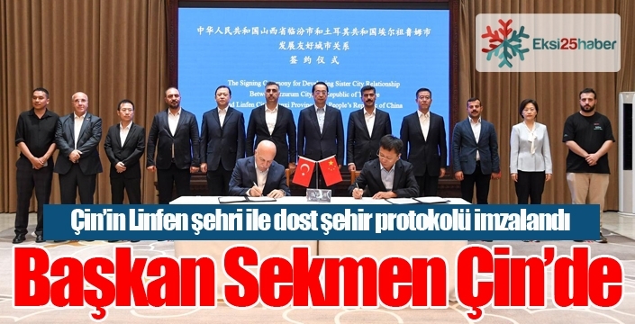 Başkan Sekmen Çin'de...
