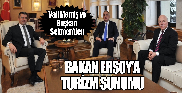 Bakan Ersoy’a Erzurum ile ilgili turizm sunumu